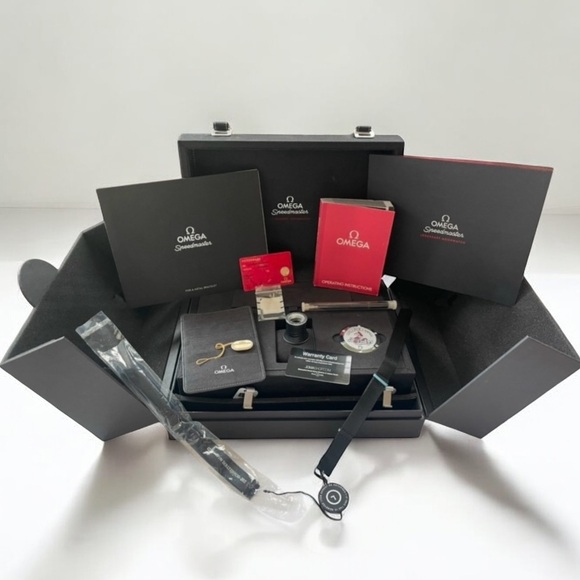 OMEGA SPEEDMASTER PROFESSIONAL MOONWATCH 1861QUADRUPLE BOXCOMPLETE SET…
